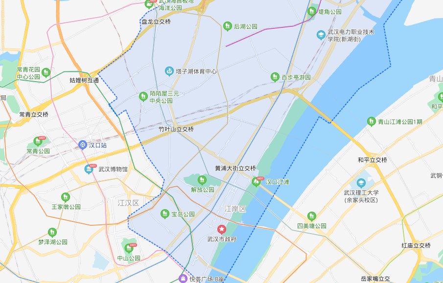 武漢江岸區(qū)地圖