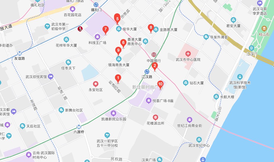 漢口江漢路地圖