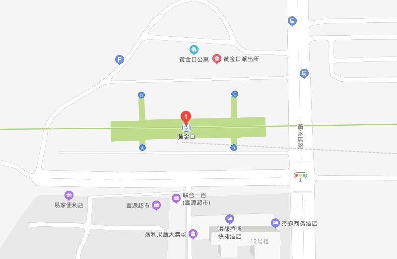 漢陽(yáng)黃金口地圖