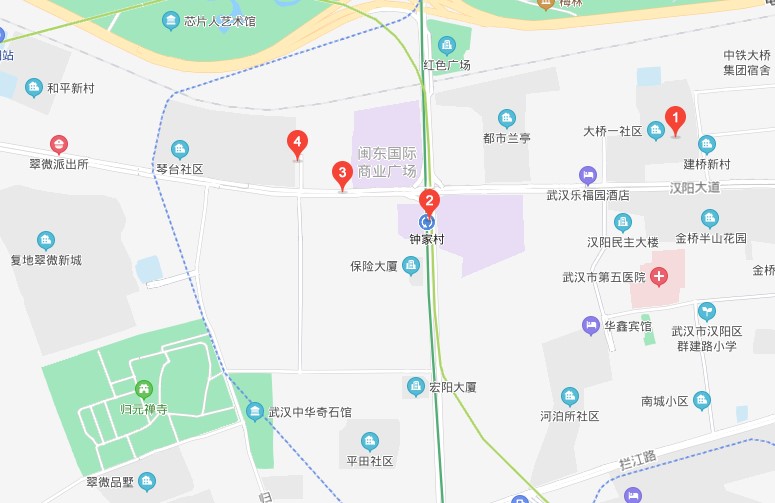 漢陽鐘家村地圖